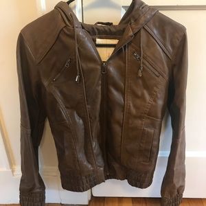 Pacsun Brown Leather Jacket